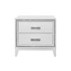 ALMERA GLITTER WHITE NIGHTSTAND