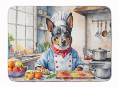 Australian Cattle Dog The Chef Memory Foam Kitchen Mat Machine Washable Anti-Fatigue Mat Cushion Comfort Bath Mat or Kitchen Rug