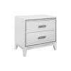 ALMERA GLITTER WHITE NIGHTSTAND