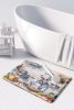 English Bulldog The Chef Memory Foam Kitchen Mat Machine Washable Anti-Fatigue Mat Cushion Comfort Bath Mat or Kitchen Rug