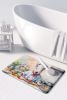 Bull Terrier The Chef Memory Foam Kitchen Mat Machine Washable Anti-Fatigue Mat Cushion Comfort Bath Mat or Kitchen Rug