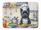 Cairn Terrier The Chef Memory Foam Kitchen Mat Machine Washable Anti-Fatigue Mat Cushion Comfort Bath Mat or Kitchen Rug