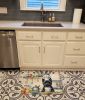 Cairn Terrier The Chef Memory Foam Kitchen Mat Machine Washable Anti-Fatigue Mat Cushion Comfort Bath Mat or Kitchen Rug